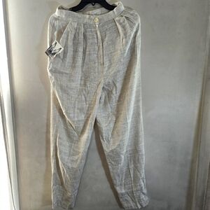 MELROSE Beige Pleated Trousers